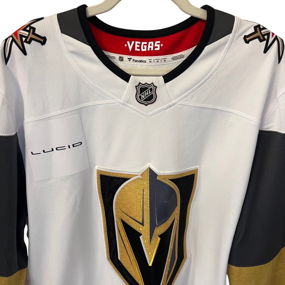 Fanatics NWT Vegas Golden Knights NHL Breakaway Away Jersey White Gold. Medium - Picture 3 of 14